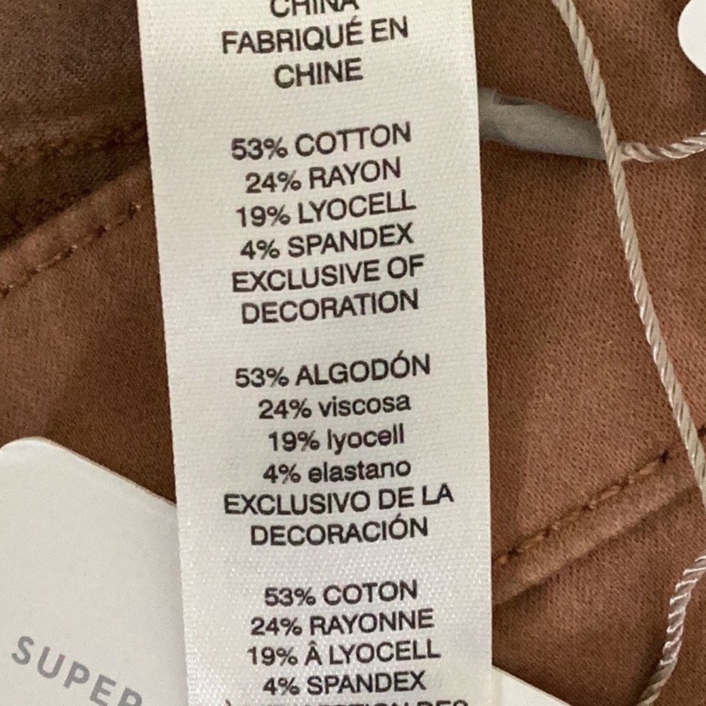 NWT Chico’s Platinum Jeggings Tapered Slim Leg in Copper Brown Size 14 Earthy - Picture 11 of 12